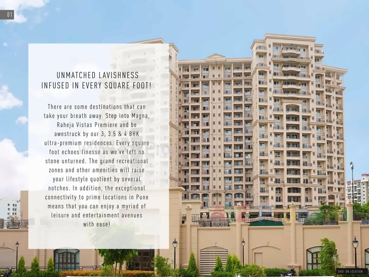 3D Elevation of real estate project Raheja Vistas located at Mohammadwadi, Pune, Maharashtra