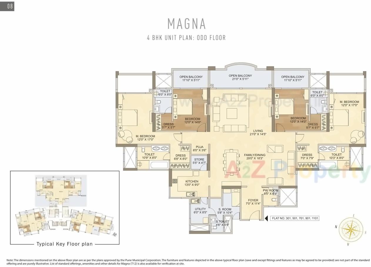 Layout of real estate project Raheja Vistas located at Mohammadwadi, Pune, Maharashtra
