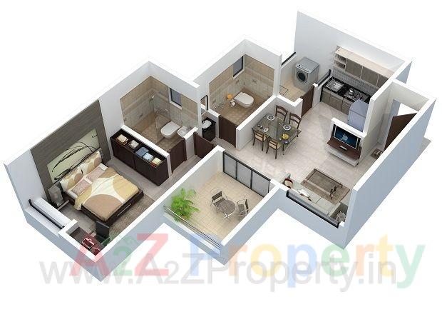 1bhk of real estate project Rainbow Grace located at Wagholi, Pune, Maharashtra