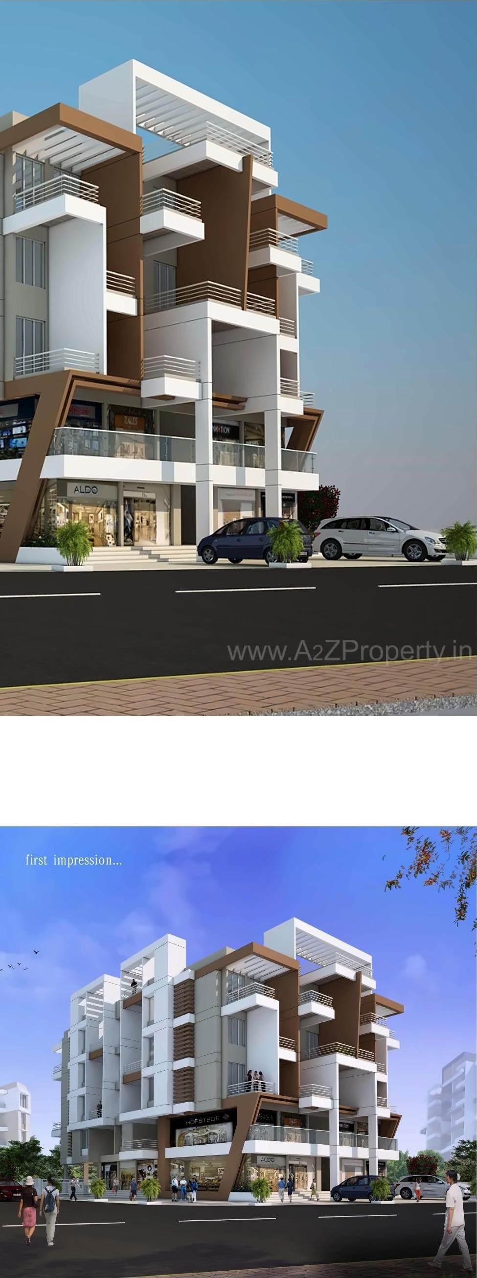 3D Elevation of real estate project Raj Residency located at Talegaon-dabhade-m-cl, Pune, Maharashtra