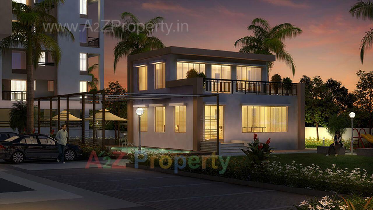 Clubhouse_night of real estate project Rajesh Golden Homes located at Karegaon, Pune, Maharashtra