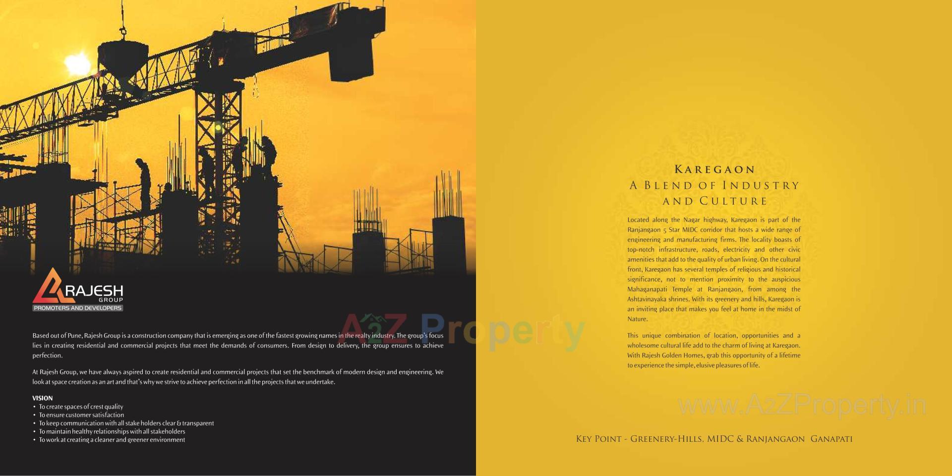  of real estate project Rajesh Golden Homes located at Karegaon, Pune, Maharashtra