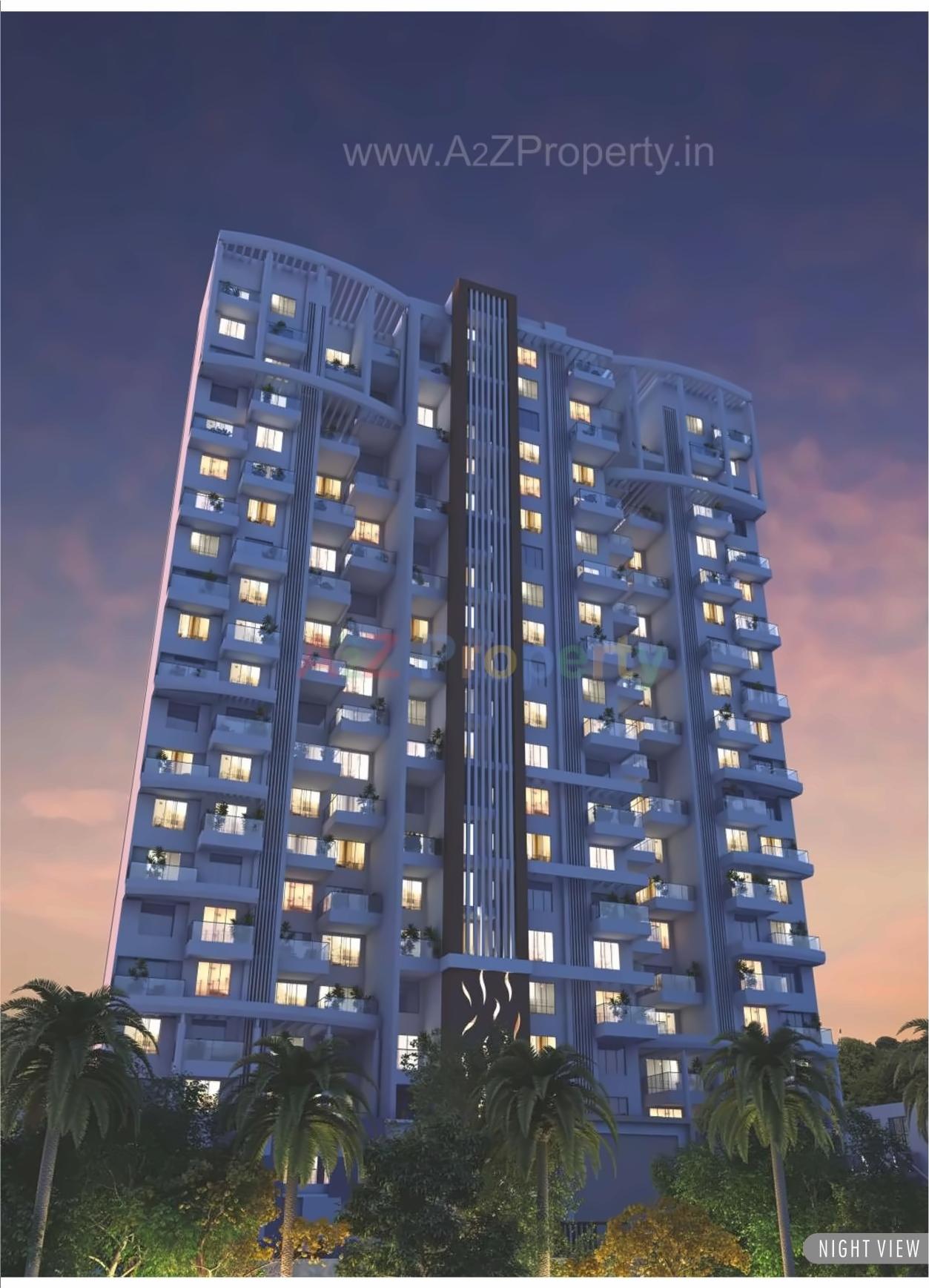 3D Elevation of real estate project Rajgruhi Residency Tower located at Pune-m-corp, Pune, Maharashtra