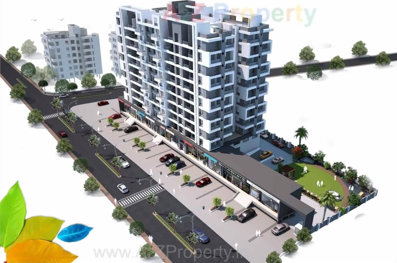 3D Elevation of real estate project Rajveer Nucleus located at Wakad, Pune, Maharashtra