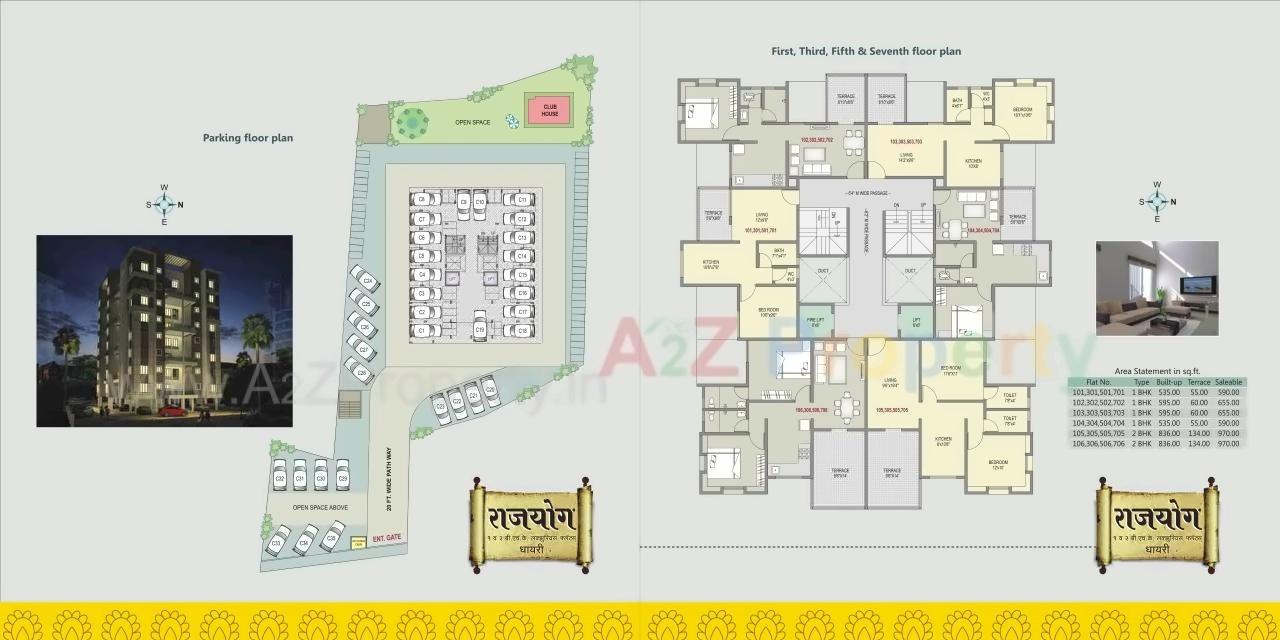 Layout of real estate project Rajyog located at Dhayari-part, Pune, Maharashtra