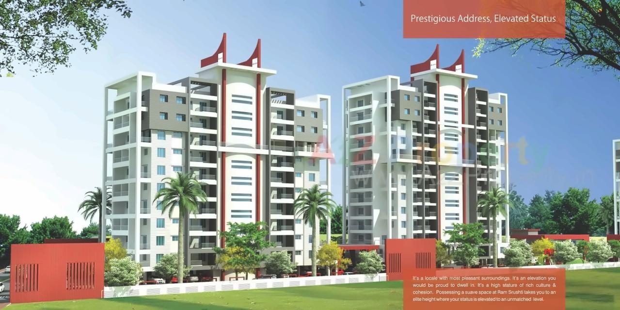 3D Elevation of real estate project Ram Srushti located at Pimpri-chinchawad-m-corp, Pune, Maharashtra