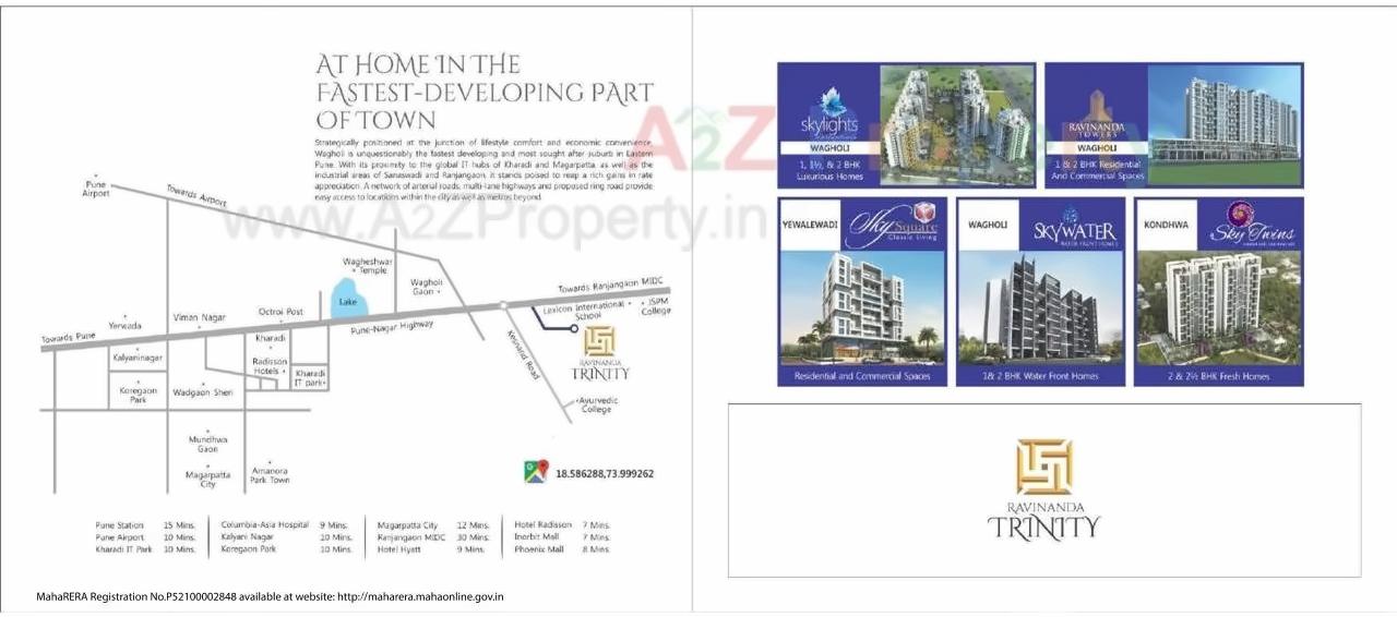  of real estate project Ravinanda Trinity located at Wagholi, Pune, Maharashtra