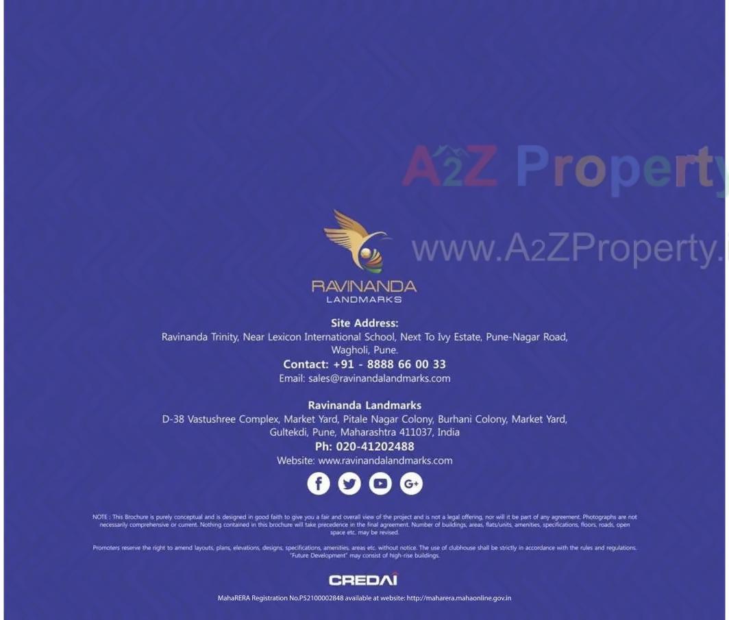  of real estate project Ravinanda Trinity located at Wagholi, Pune, Maharashtra