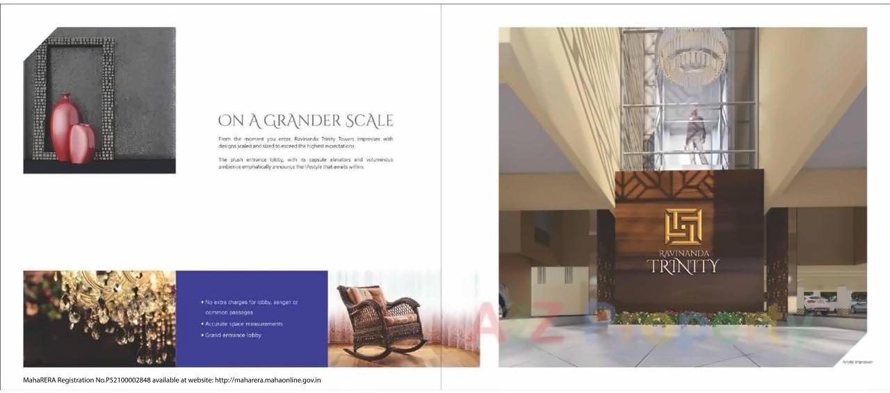 3D Elevation of real estate project Ravinanda Trinity located at Wagholi, Pune, Maharashtra