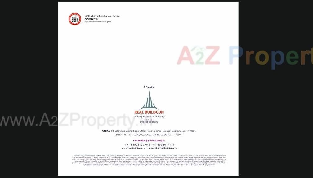  of real estate project Real Dream Homes located at Varale, Pune, Maharashtra