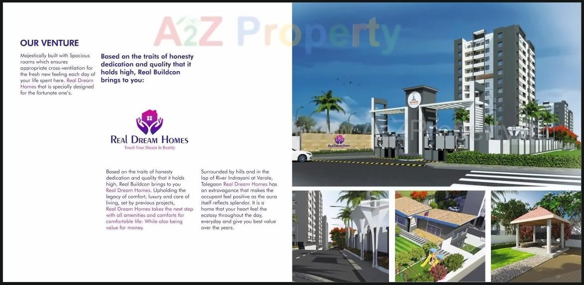 3D Elevation of real estate project Real Dream Homes located at Varale, Pune, Maharashtra