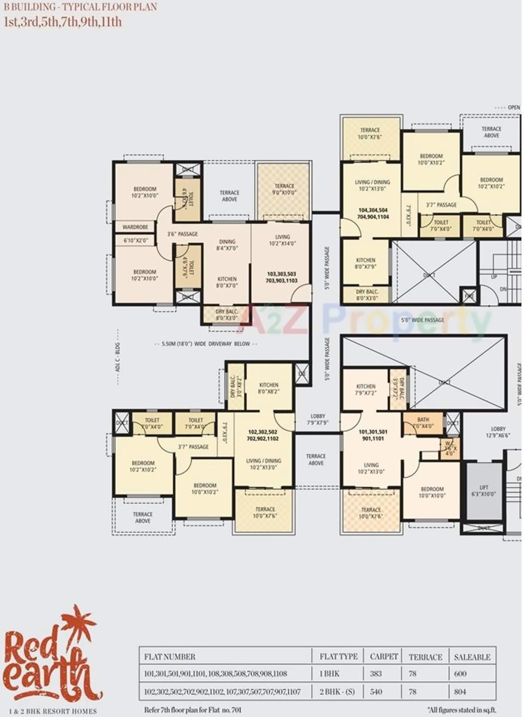 Layout of real estate project Red Earth located at Uravade, Pune, Maharashtra