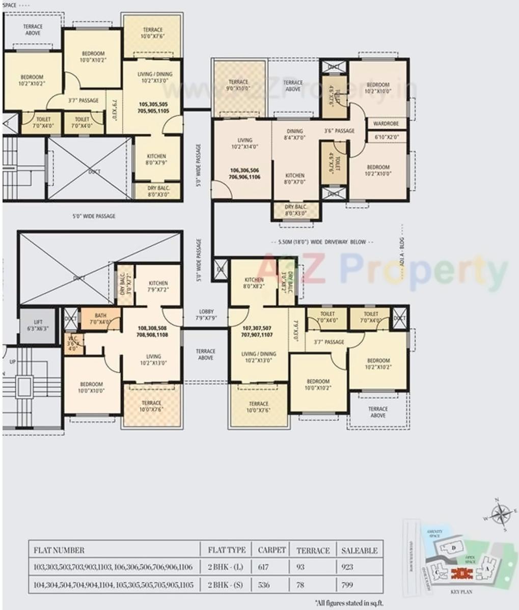 Layout of real estate project Red Earth located at Uravade, Pune, Maharashtra