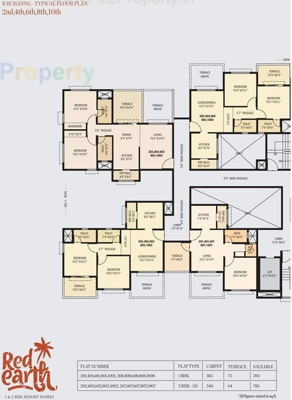 Layout of real estate project Red Earth located at Uravade, Pune, Maharashtra