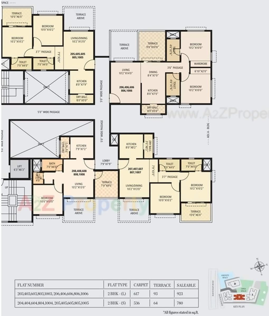 Layout of real estate project Red Earth located at Uravade, Pune, Maharashtra