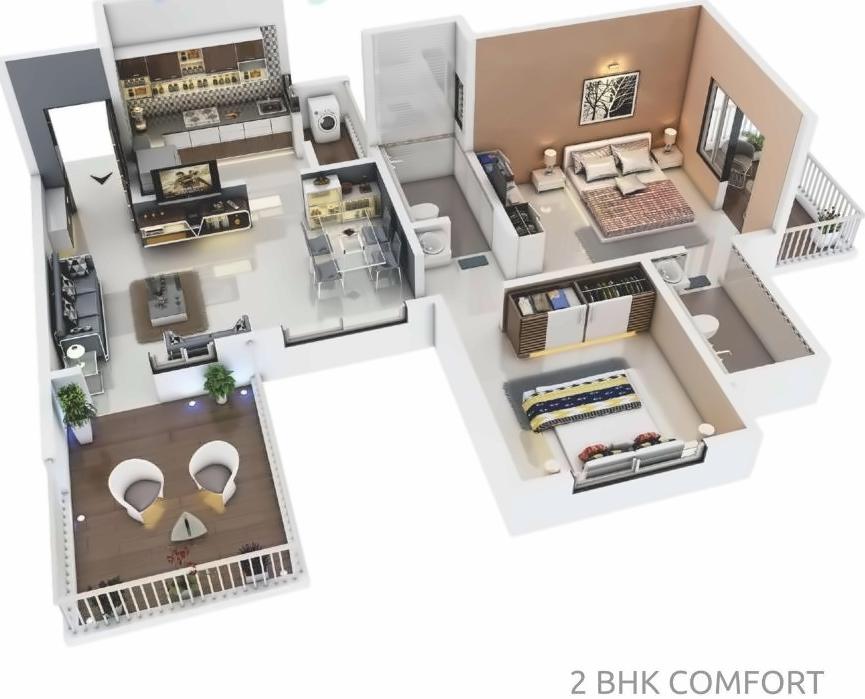 Layout of real estate project Reelicon Fairy Bell located at Sus, Pune, Maharashtra