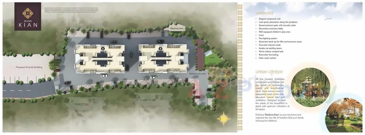Layout of real estate project Reelicon Kian located at Ambegaon-bk, Pune, Maharashtra