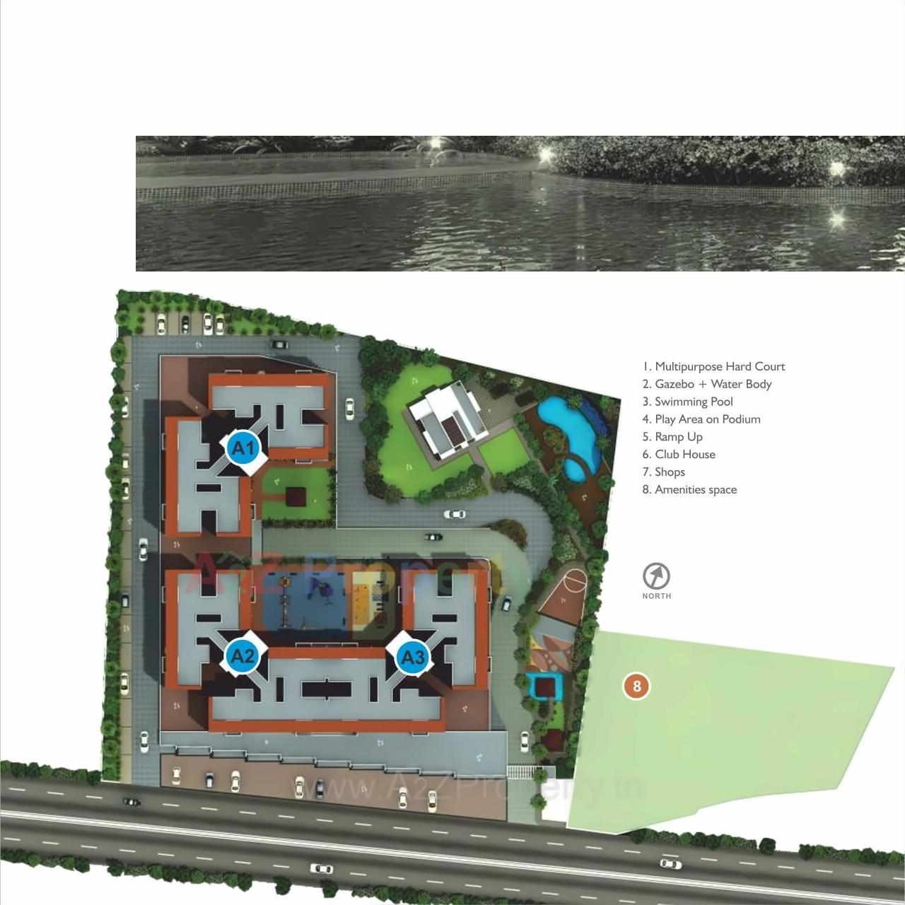 Layout of real estate project Regency Orion located at Pune-m-corp, Pune, Maharashtra