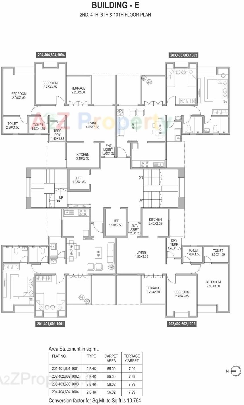 Layout of real estate project Richmond Park located at Pimpale-saudagar, Pune, Maharashtra