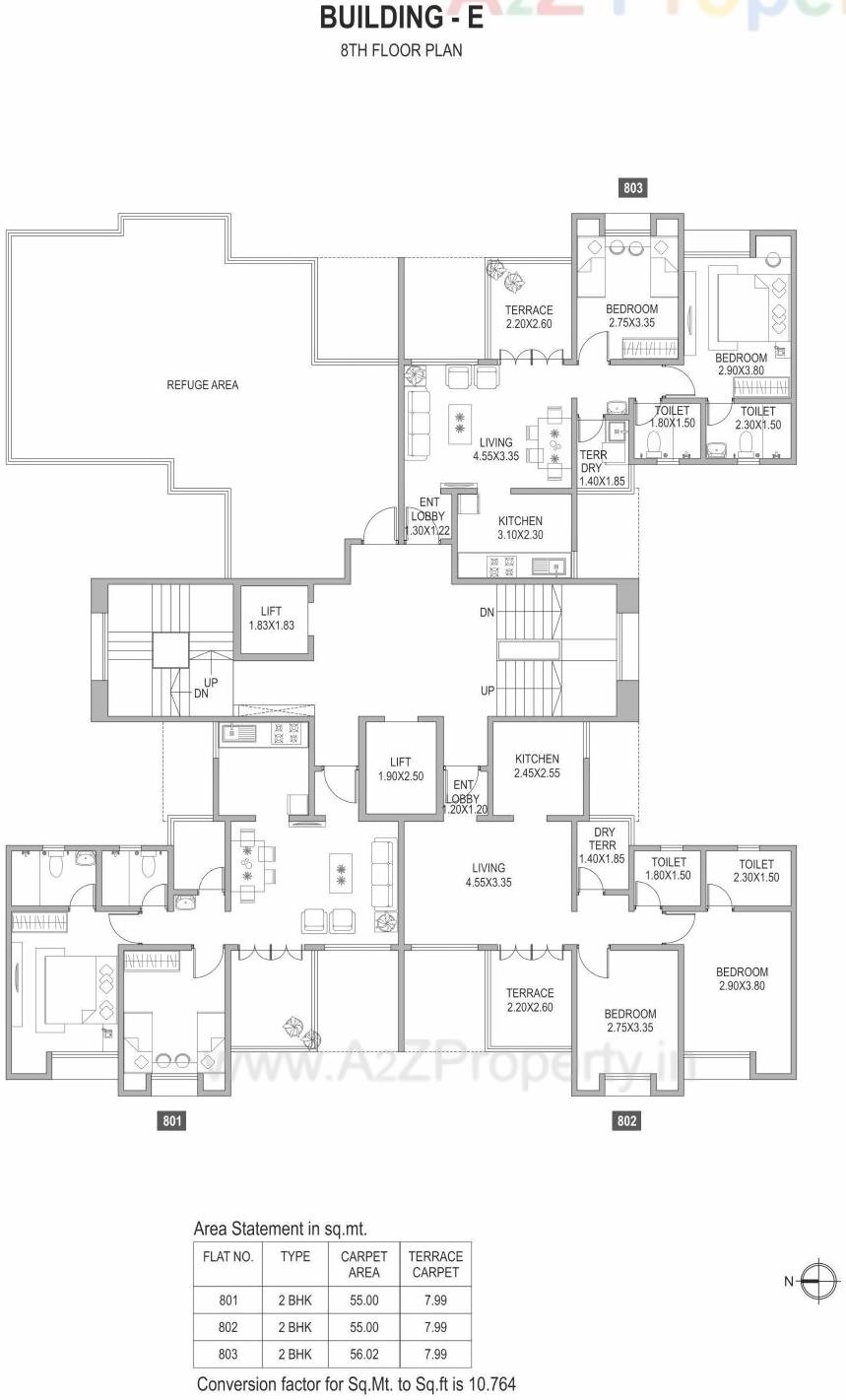 Layout of real estate project Richmond Park located at Pimpale-saudagar, Pune, Maharashtra