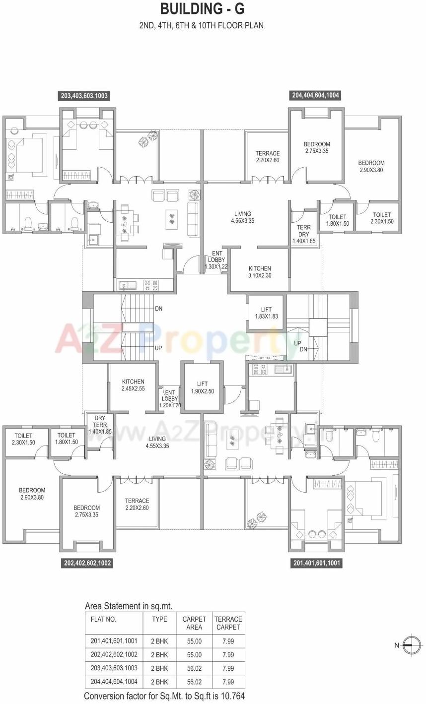 Layout of real estate project Richmond Park located at Pimpale-saudagar, Pune, Maharashtra