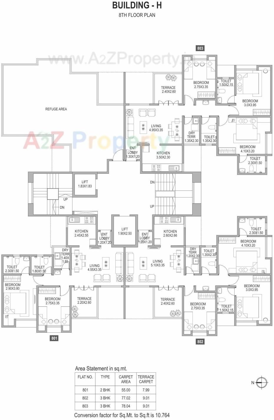Layout of real estate project Richmond Park located at Pimpale-saudagar, Pune, Maharashtra