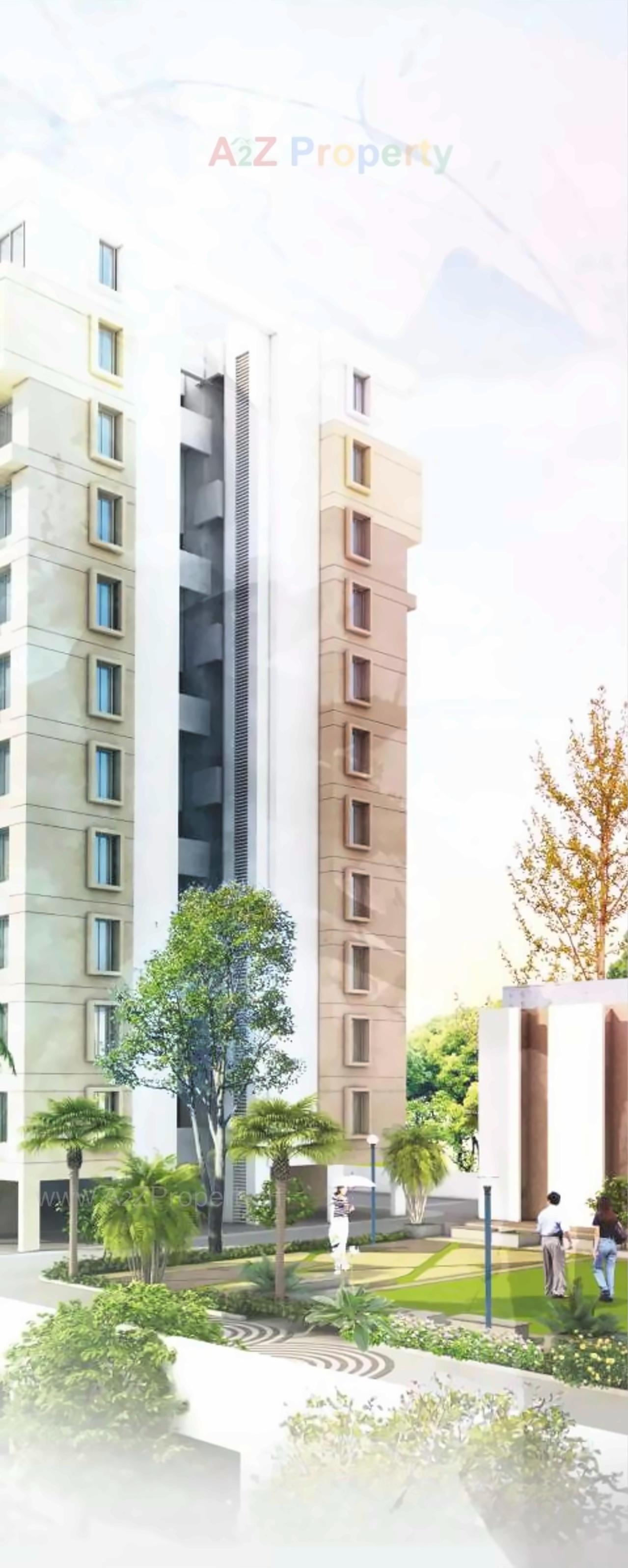 3D Elevation of real estate project Richmond Park located at Pimpale-saudagar, Pune, Maharashtra