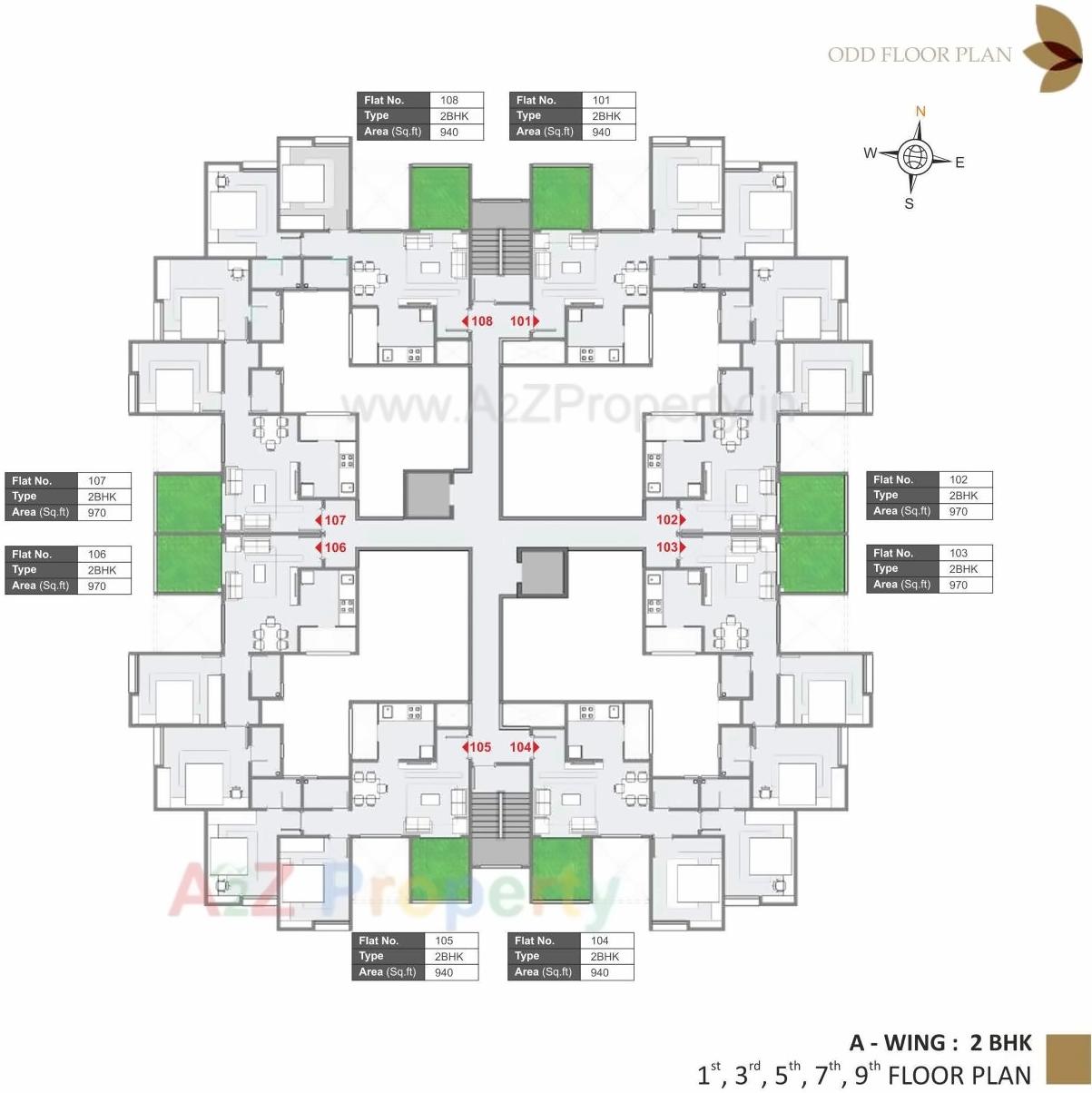 Layout of real estate project Richmond located at Mahalunge, Pune, Maharashtra