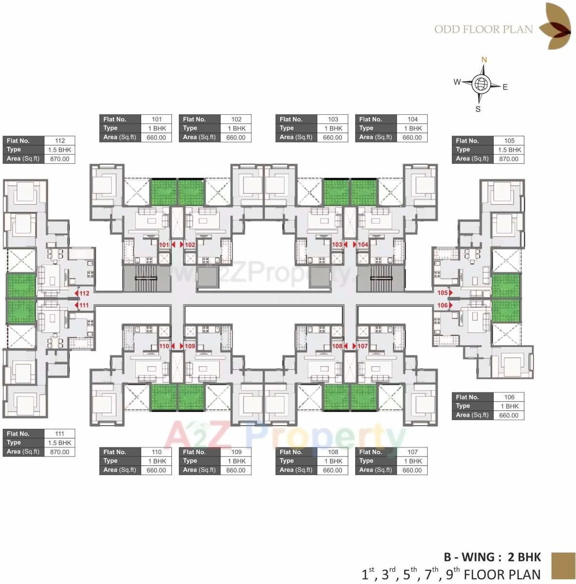 Layout of real estate project Richmond located at Mahalunge, Pune, Maharashtra