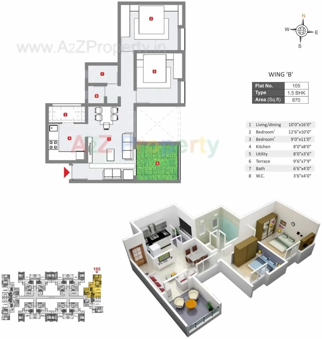 Layout of real estate project Richmond located at Mahalunge, Pune, Maharashtra