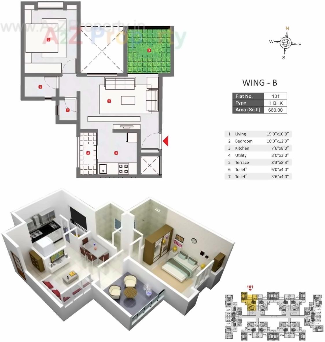 Layout of real estate project Richmond located at Mahalunge, Pune, Maharashtra