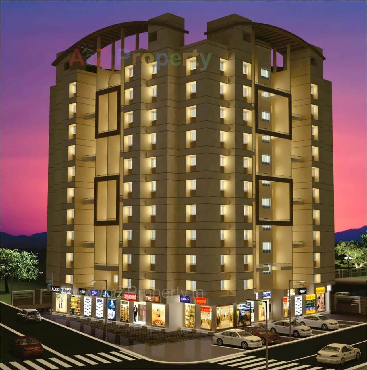 3D Elevation of real estate project Richmond located at Mahalunge, Pune, Maharashtra