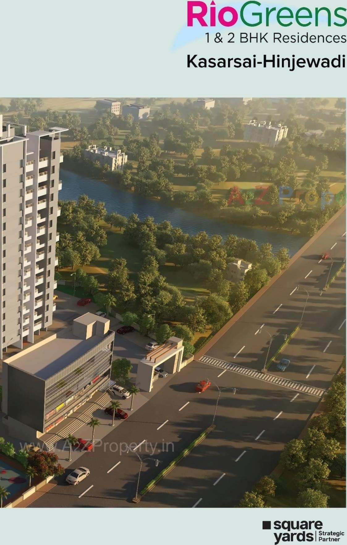 3D Elevation of real estate project Rio Greens located at Kasarsai, Pune, Maharashtra