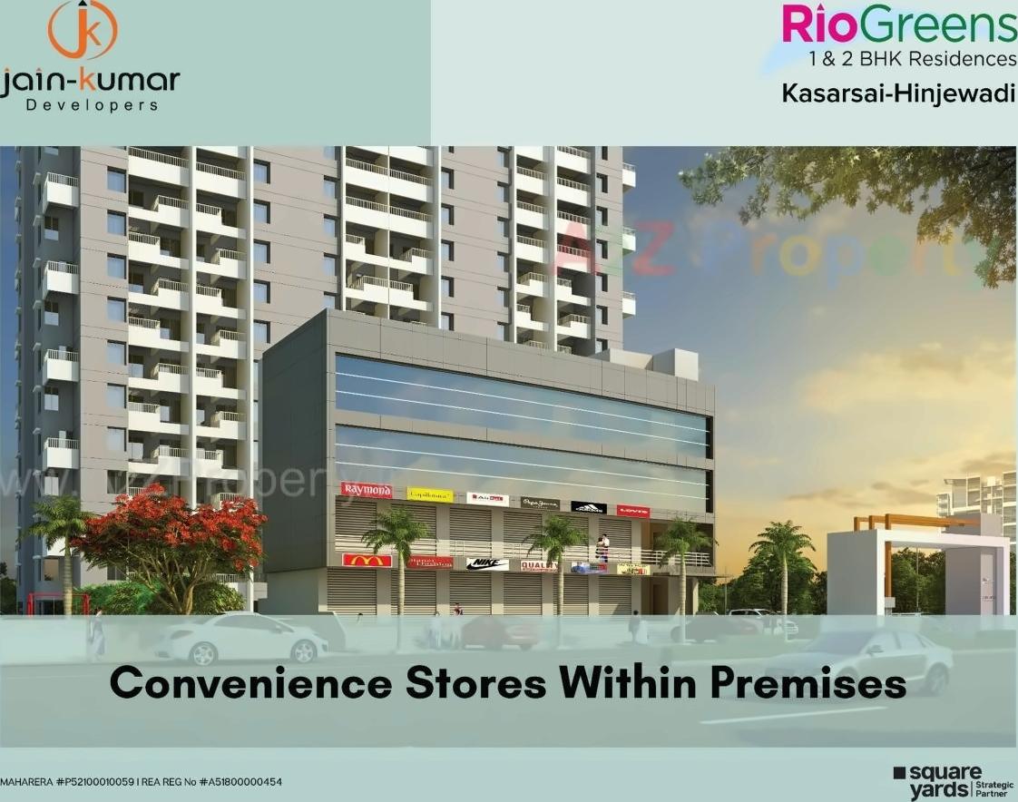 3D Elevation of real estate project Rio Greens located at Kasarsai, Pune, Maharashtra