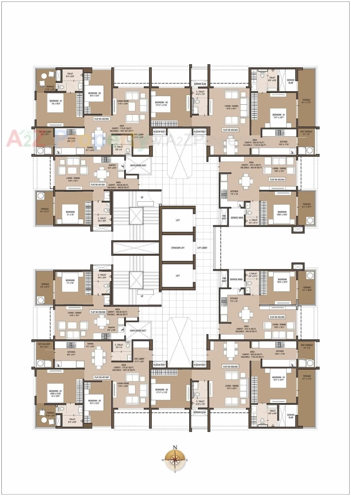 Layout of real estate project Riva located at Pisoli, Pune, Maharashtra