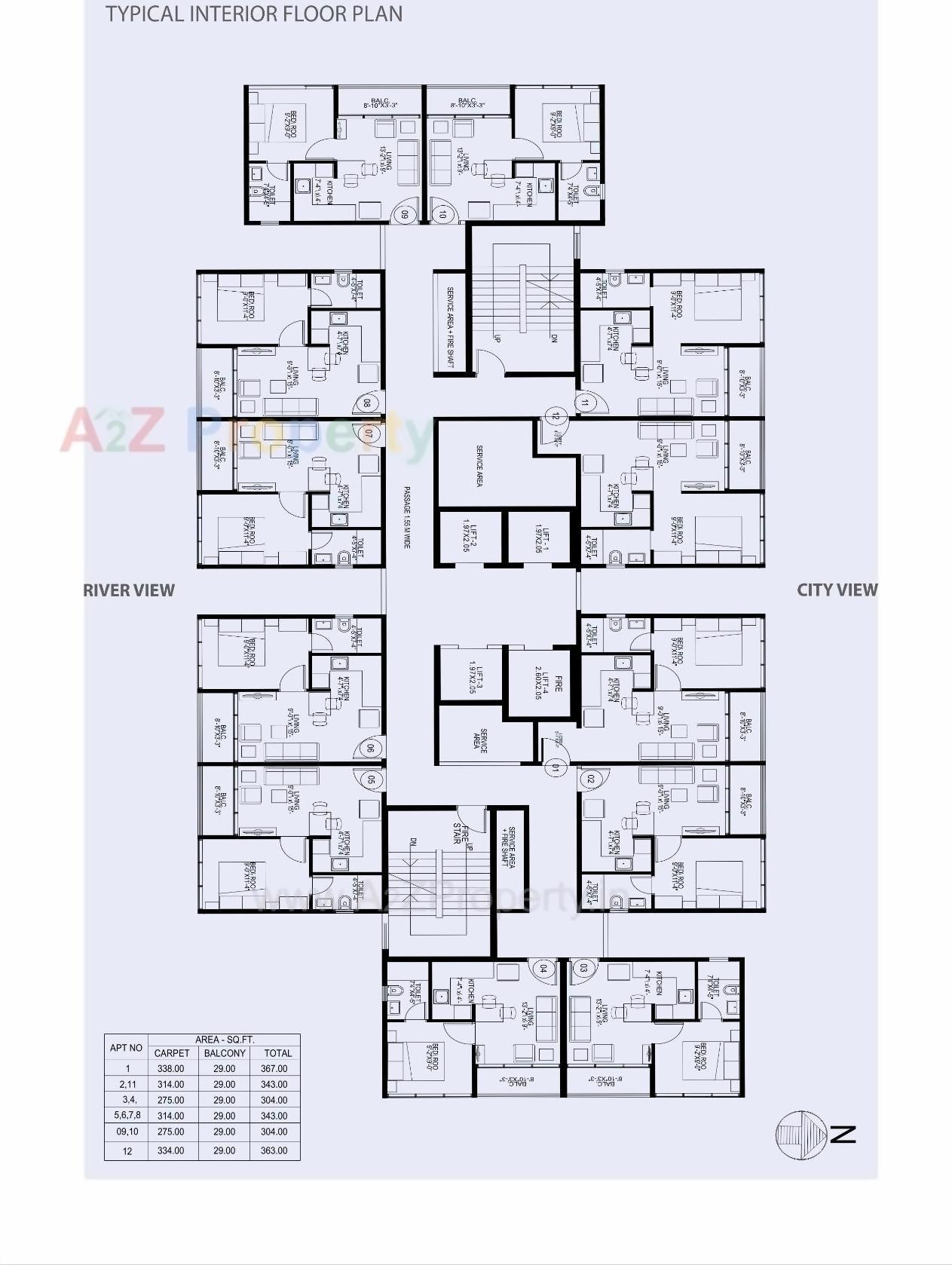 Layout of real estate project Riverdale Suites located at Kharadi, Pune, Maharashtra