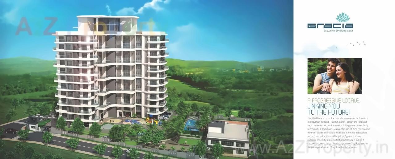 3D Elevation of real estate project Rk Gracia located at Bavadhan-bk, Pune, Maharashtra