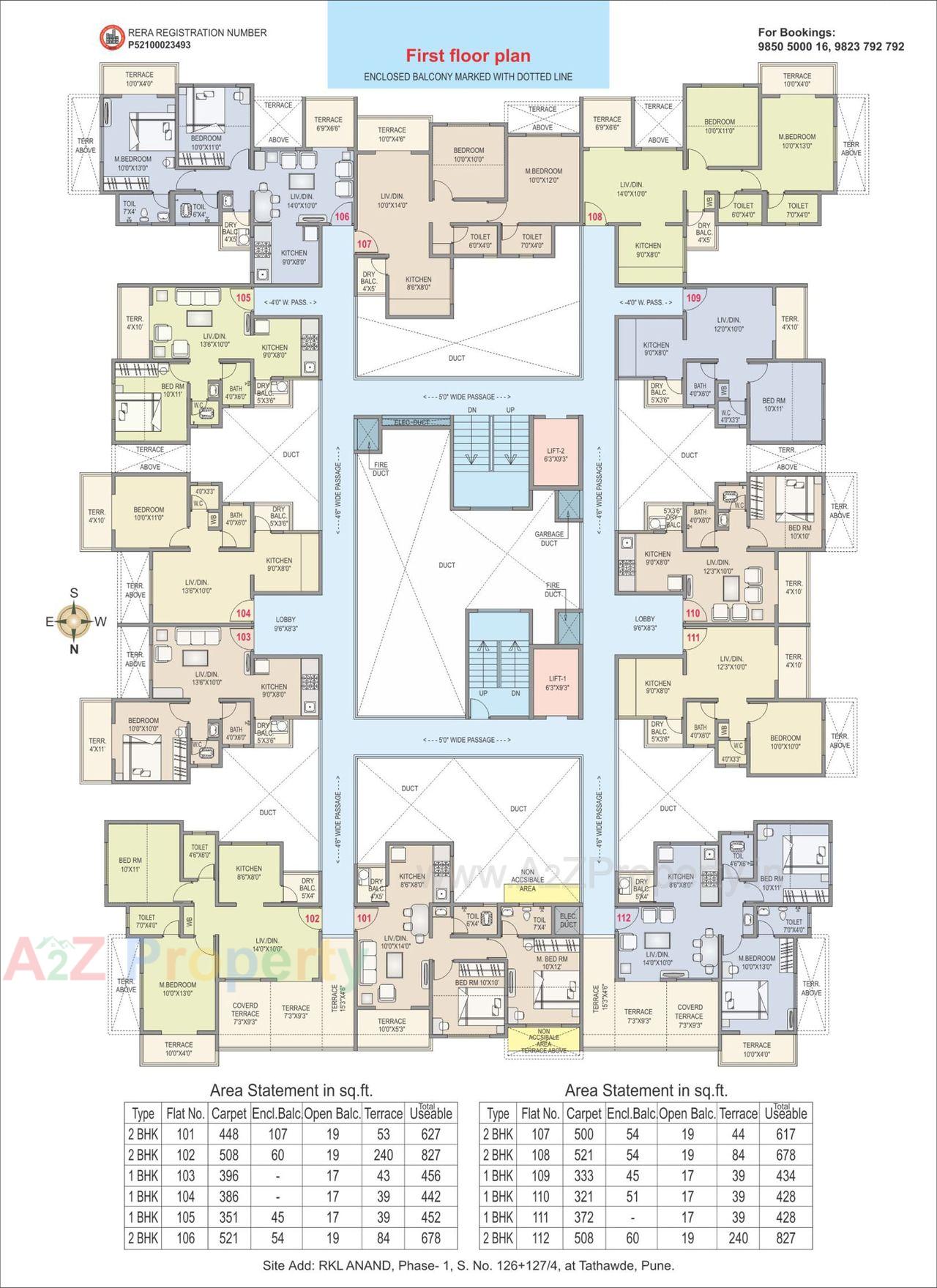 Floor Plans_rkl Anand_ph I 1 of real estate project Rkl Anand located at Pimpri-chinchawad-m-corp, Pune, Maharashtra
