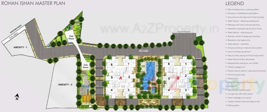 Layout of real estate project Rohan Ishan A To 11 Floor located at Bavadhan-bk, Pune, Maharashtra