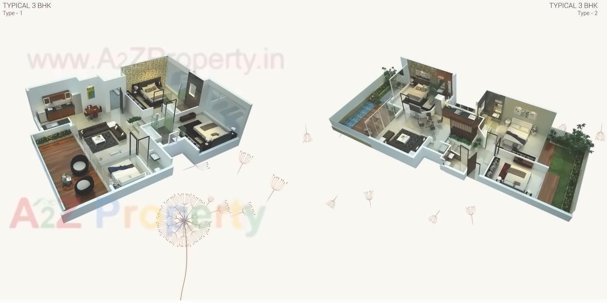 Layout of real estate project Rohan Leher located at Pune-m-corp, Pune, Maharashtra