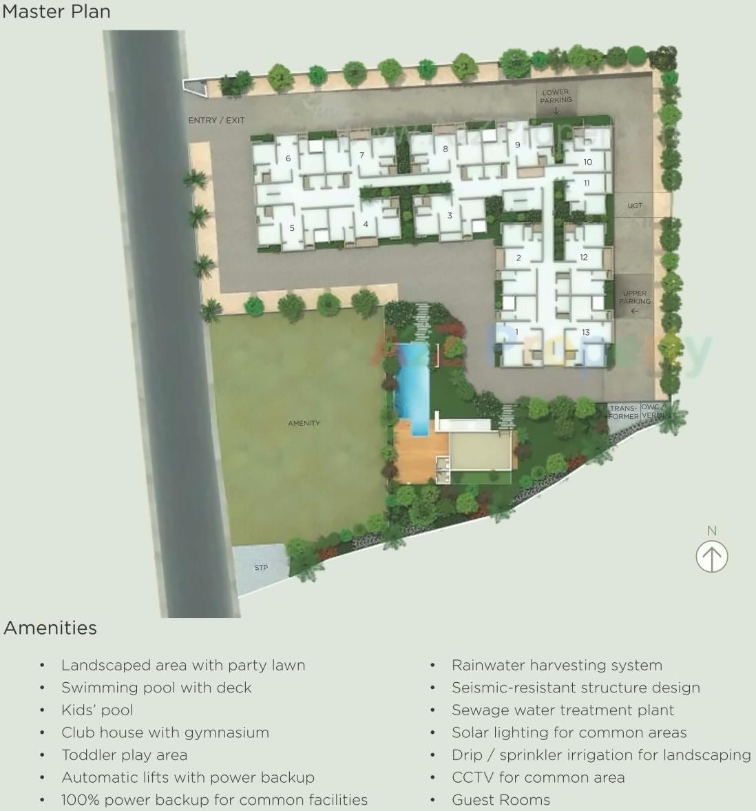 Layout of real estate project Rohan Leher located at Baner, Pune, Maharashtra