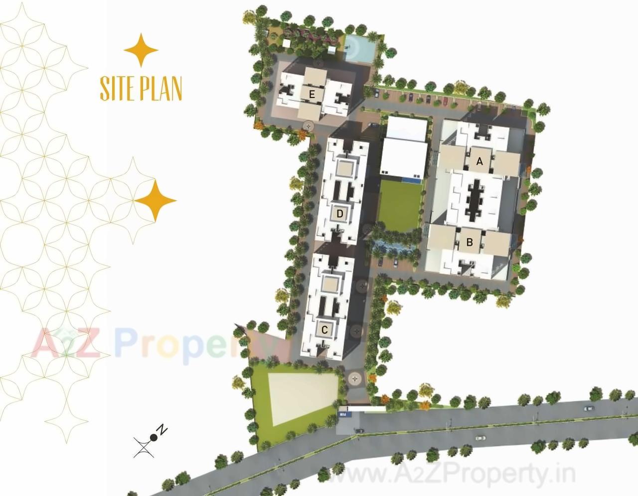 Layout of real estate project Royal Entrada located at Wakad, Pune, Maharashtra