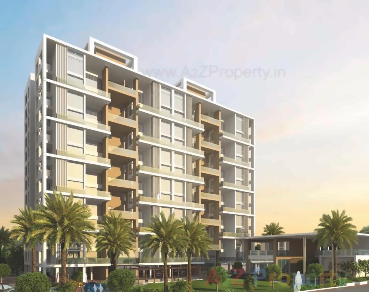 3D Elevation of real estate project Royal Entrada located at Wakad, Pune, Maharashtra