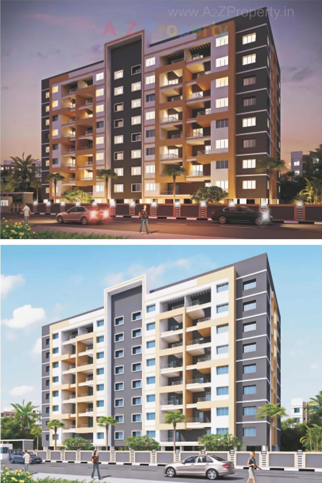 3D Elevation of real estate project Royal Oak located at Wakad, Pune, Maharashtra