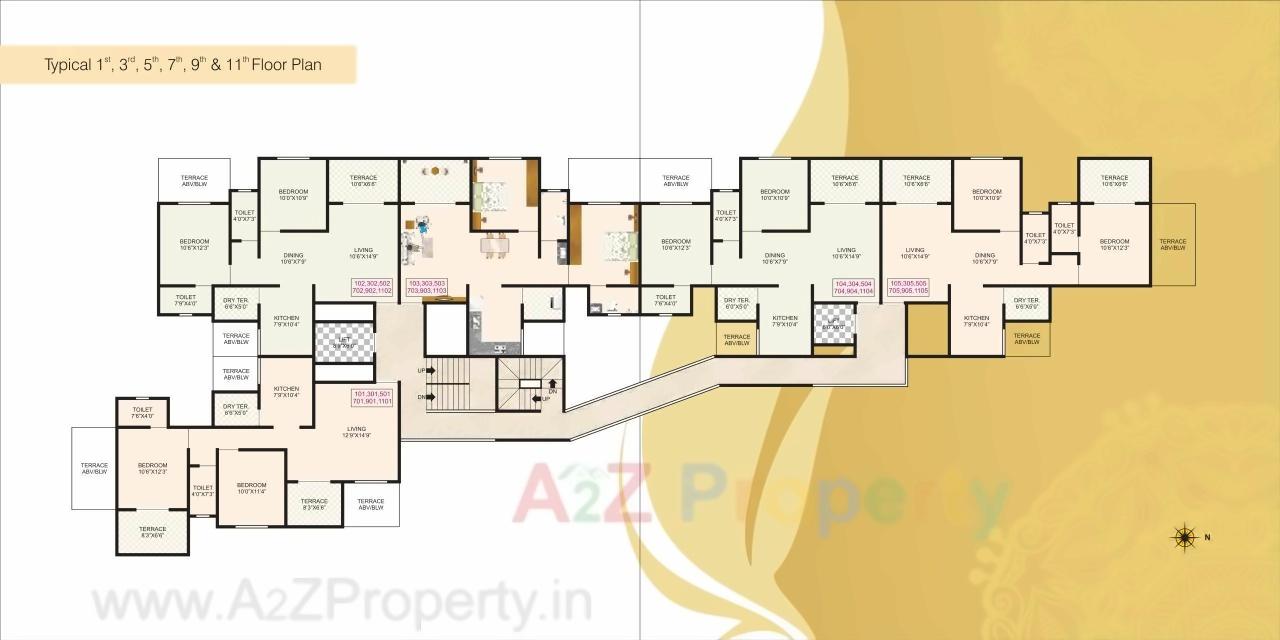 Layout of real estate project Royal Rohana located at Pimpri-chinchawad-m-corp, Pune, Maharashtra