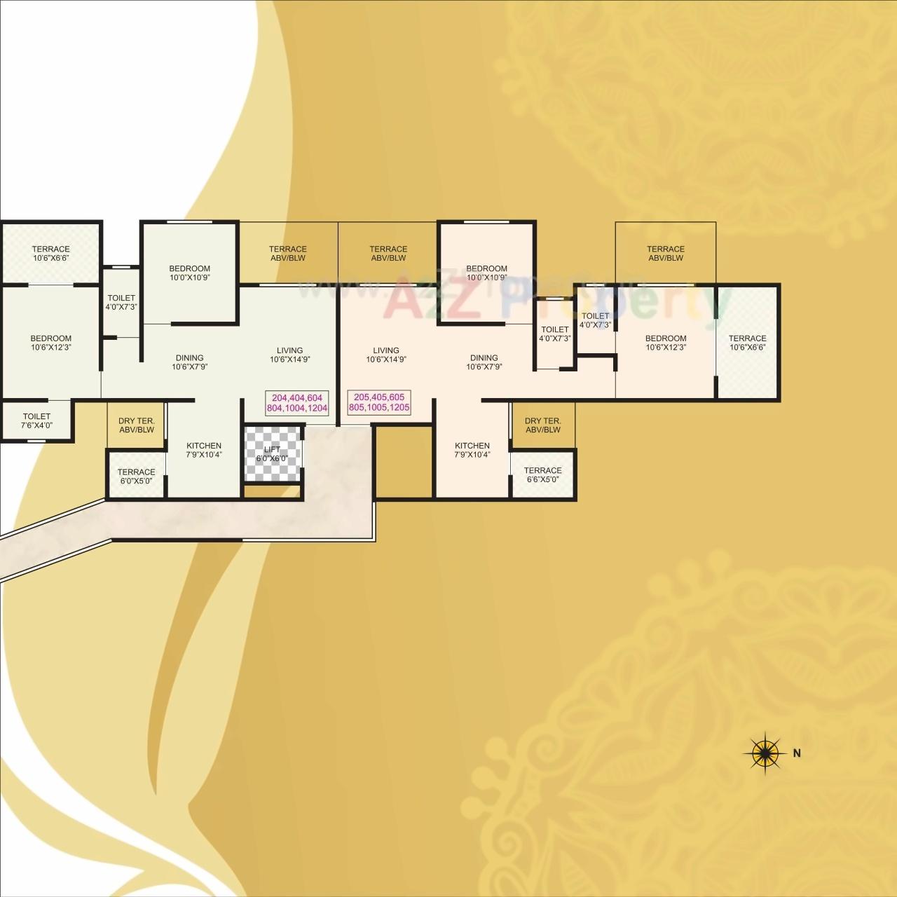 Layout of real estate project Royal Rohana located at Pimpri-chinchawad-m-corp, Pune, Maharashtra
