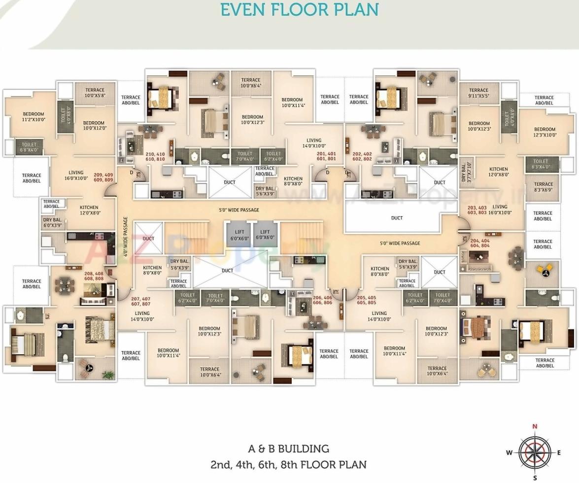 Layout of real estate project Royal Serene located at Mahalunge, Pune, Maharashtra