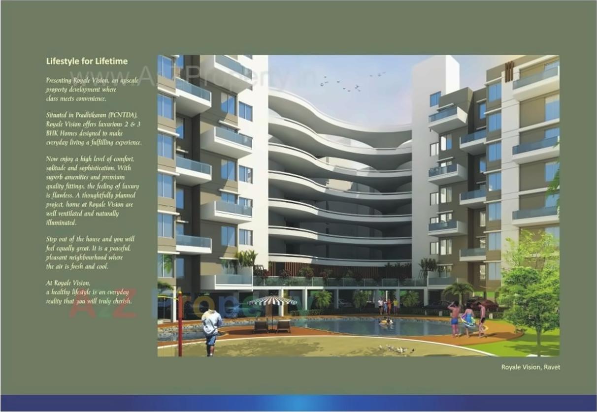 3D Elevation of real estate project Royale Vision located at Pimpri-chinchawad-m-corp, Pune, Maharashtra