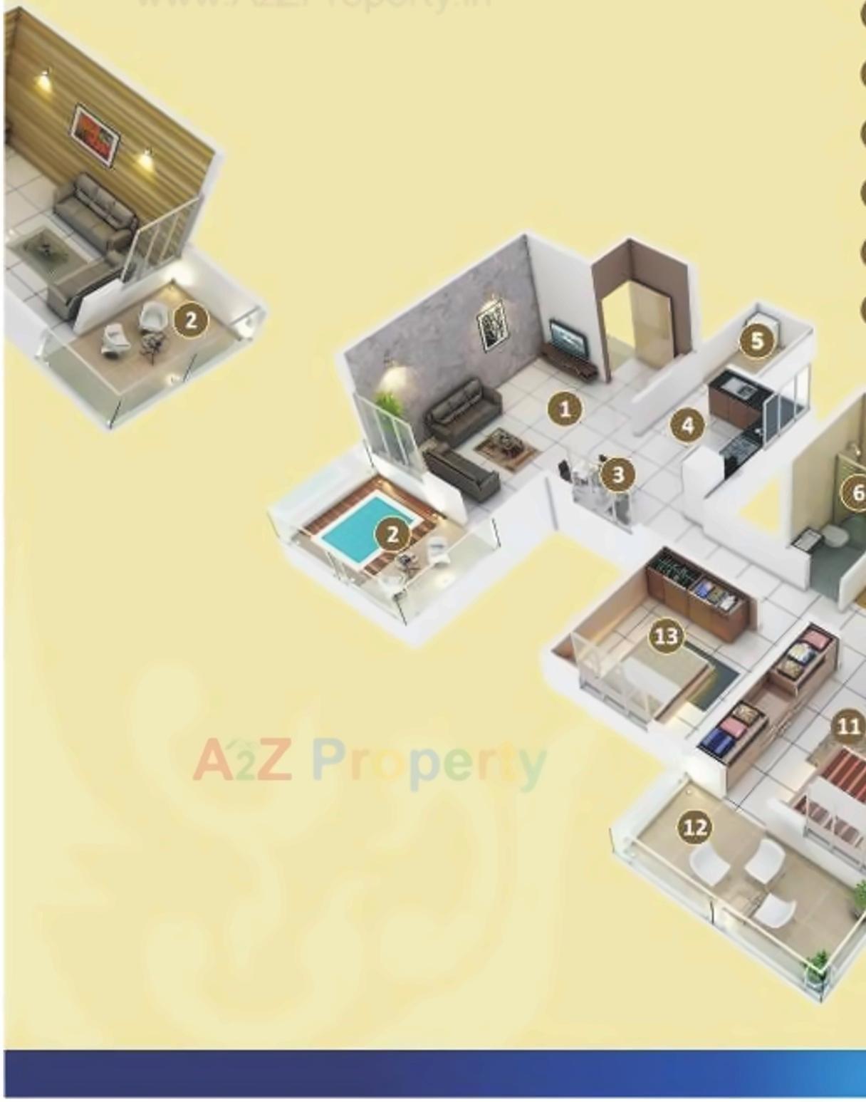 Layout of real estate project Royale Vision located at Pimpri-chinchawad-m-corp, Pune, Maharashtra