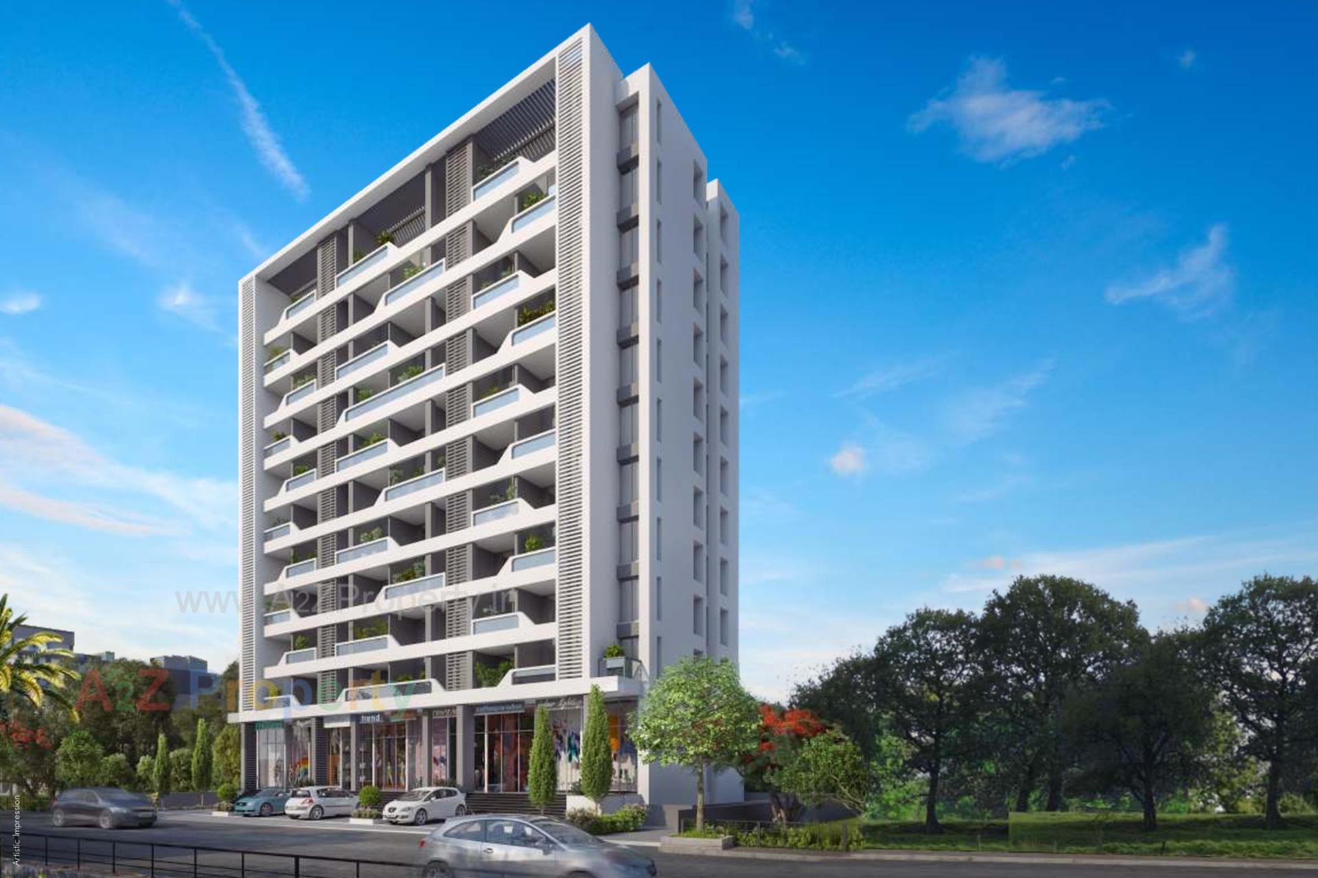 3D Elevation of real estate project Saarrthi Shivalik located at Kothrud, Pune, Maharashtra